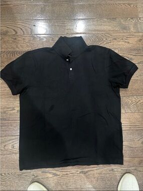 GAP Men's Black Short Sleeve Polo